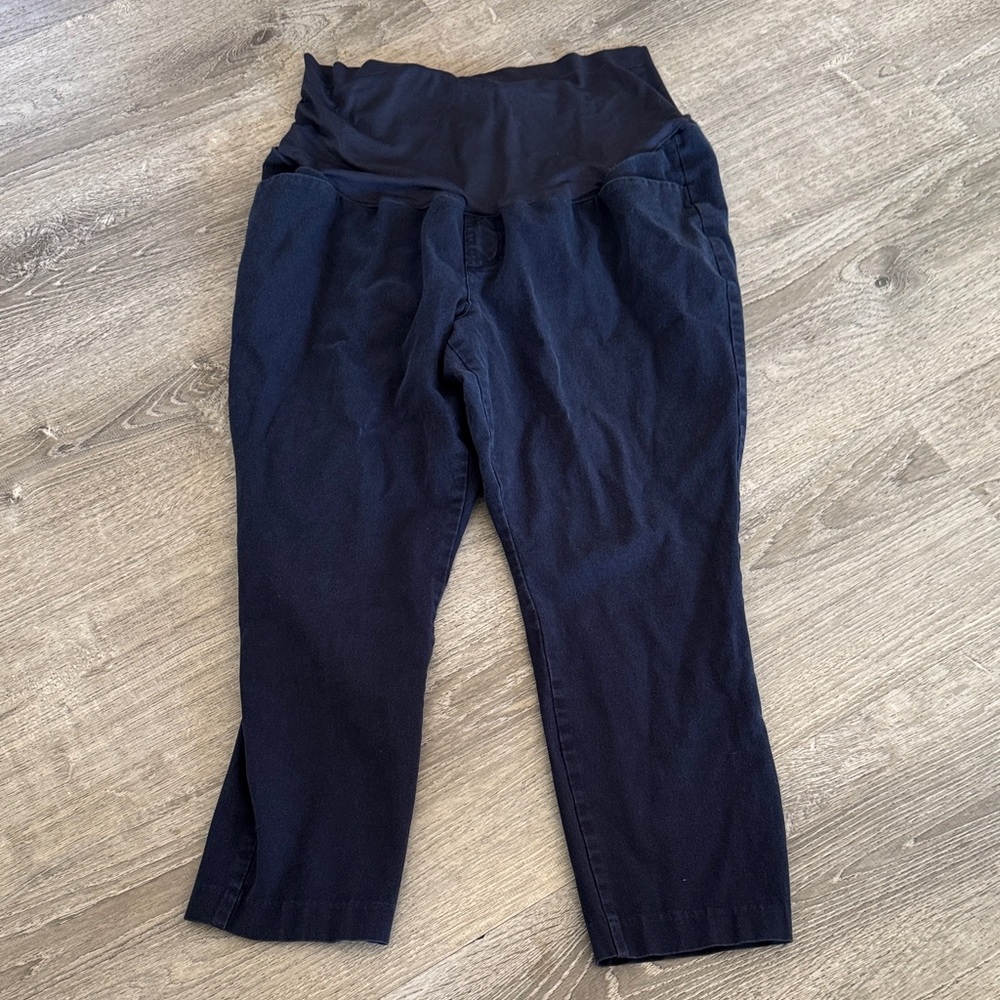 Old Navy Navy Straight Leg Maternity Pants